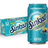 Sunkist Berry Lemonade Can 355ML case of 12 - soda
